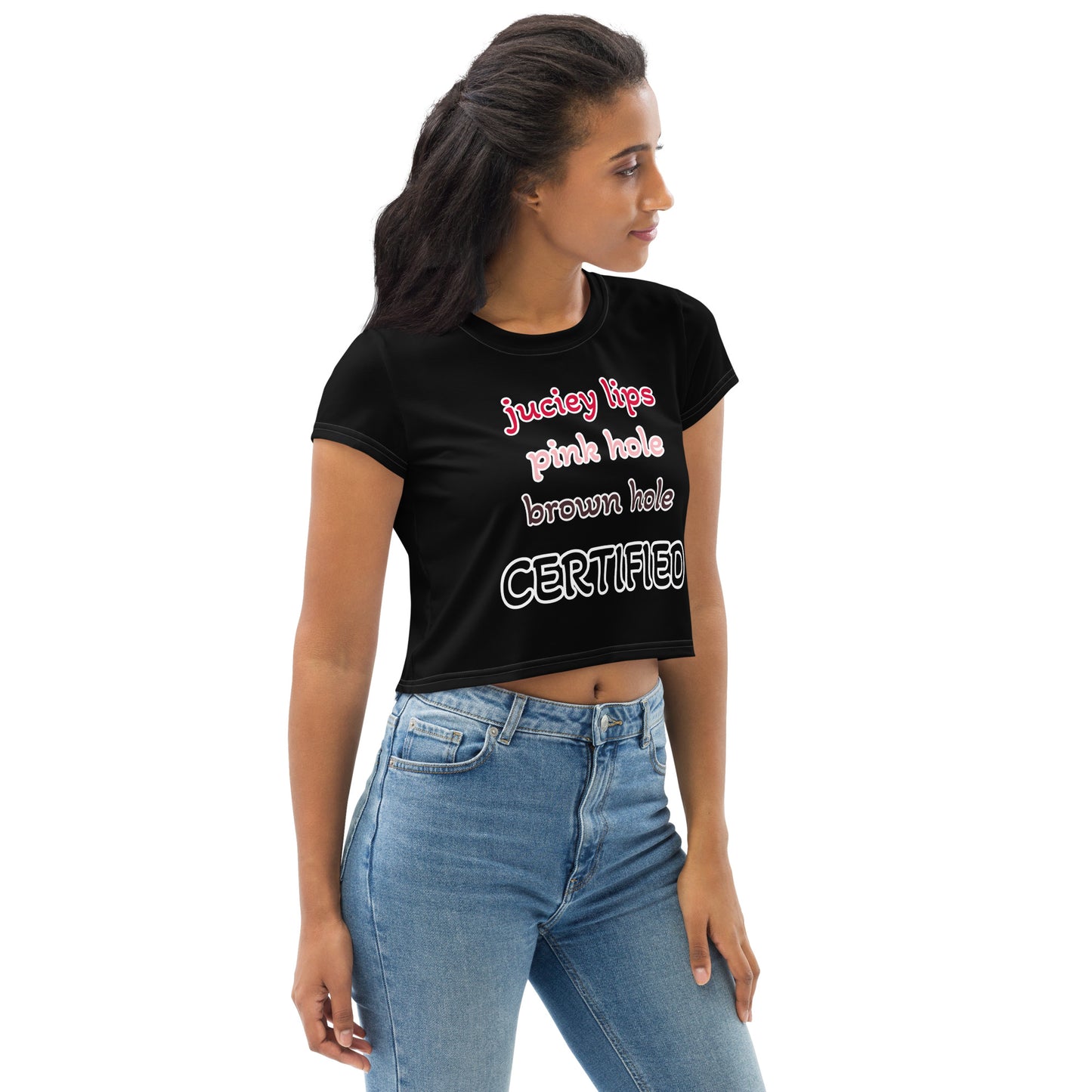 All-Over Print Crop Tee