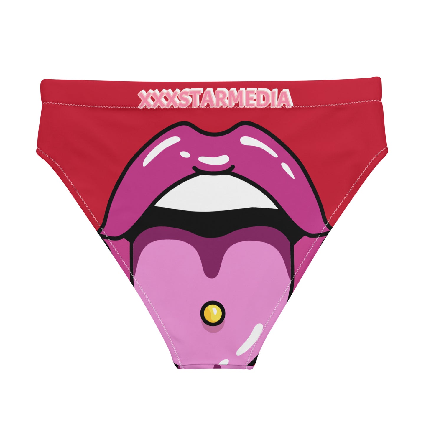 Recycled high-waisted bikini bottom