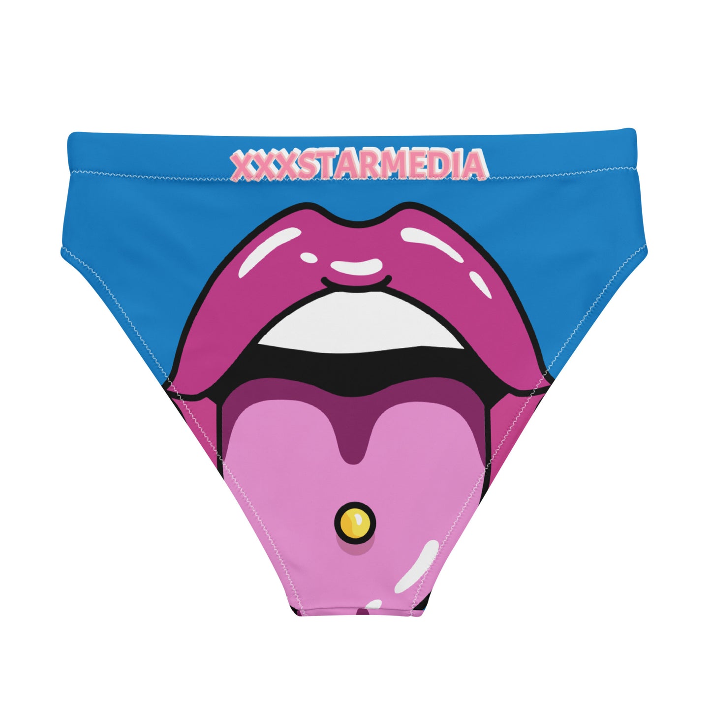 Recycled high-waisted bikini bottom