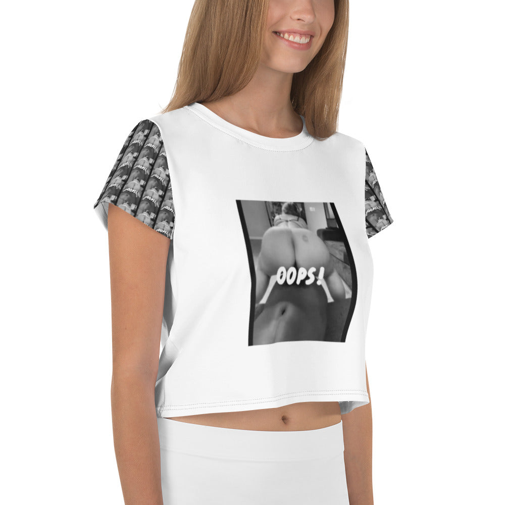 All-Over Print Crop Tee