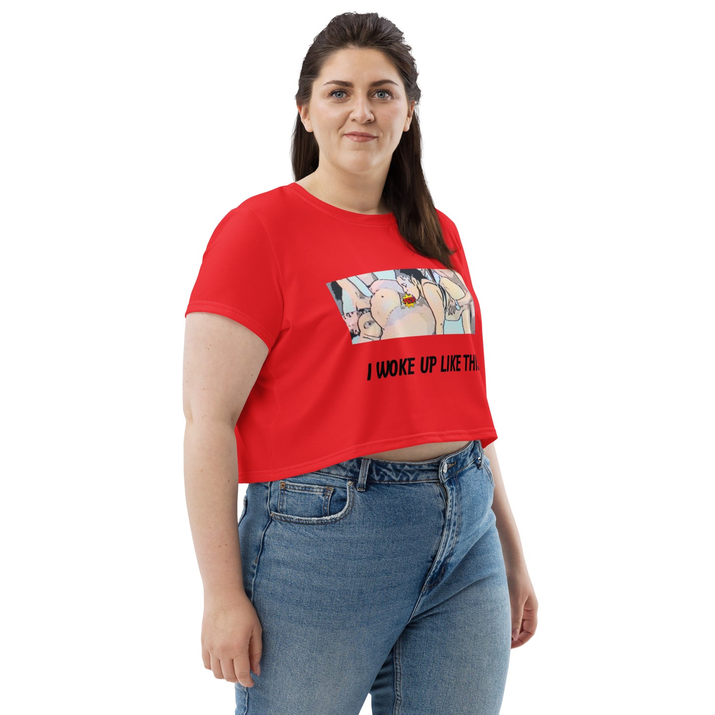 All-Over Print Crop Tee
