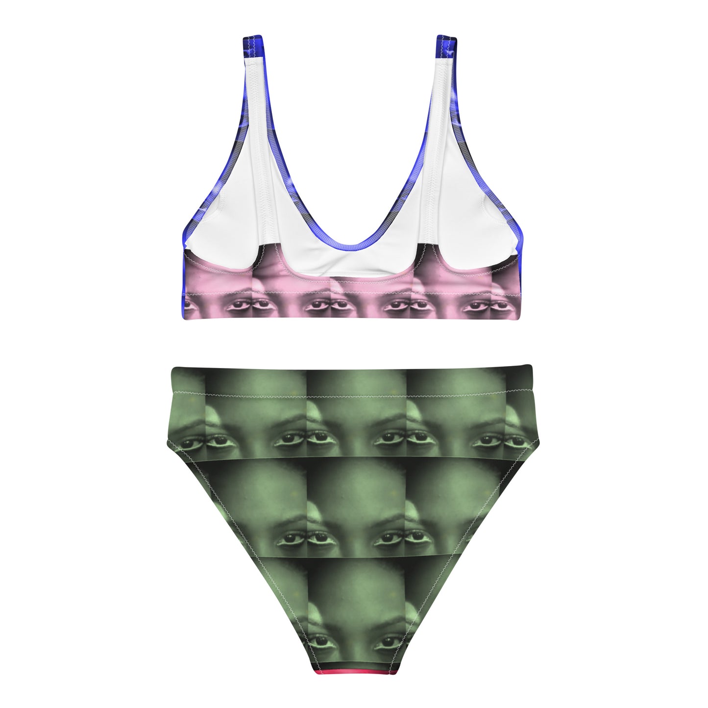 Recycled high-waisted bikini