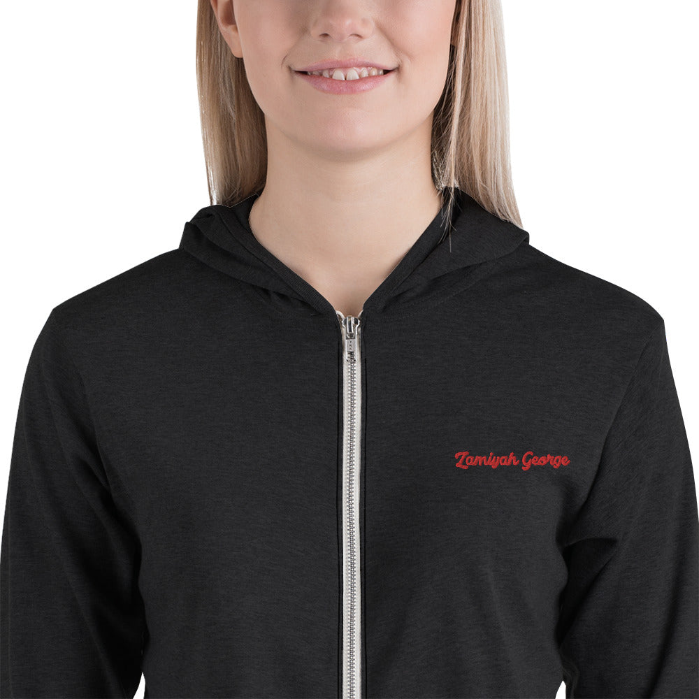Unisex zip hoodie
