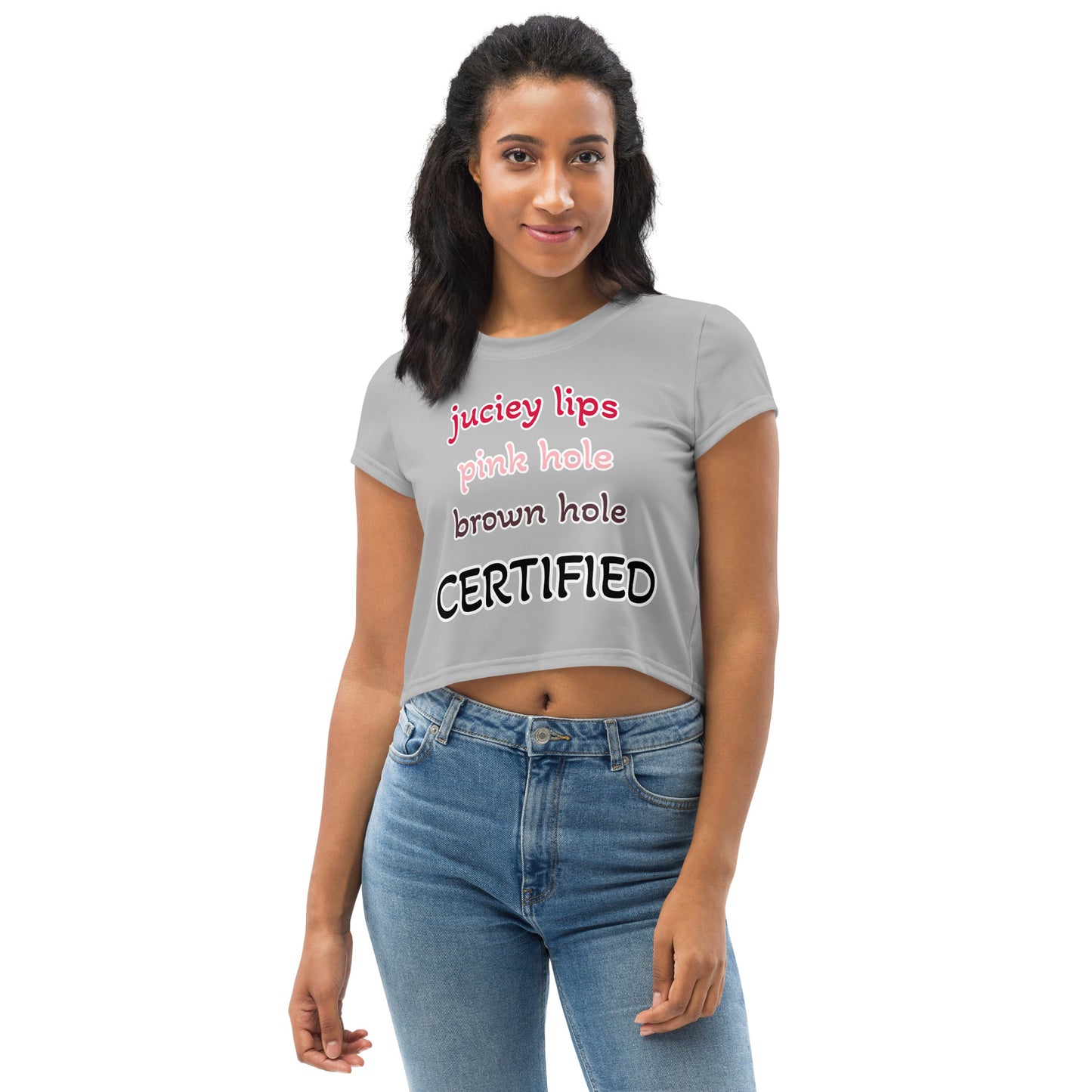 All-Over Print Crop Tee