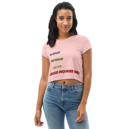 All-Over Print Crop Tee