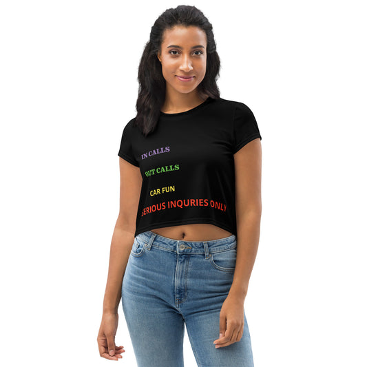 All-Over Print Crop Tee