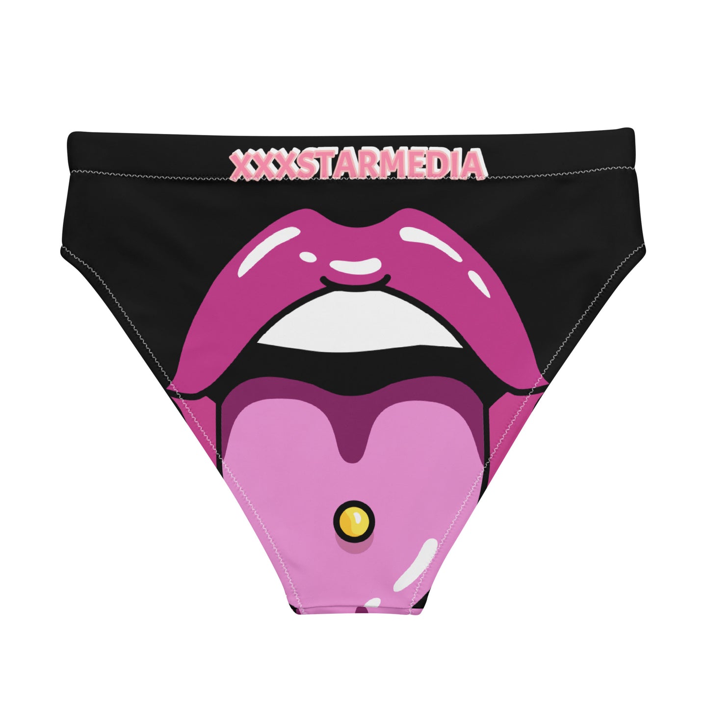 Recycled high-waisted bikini bottom