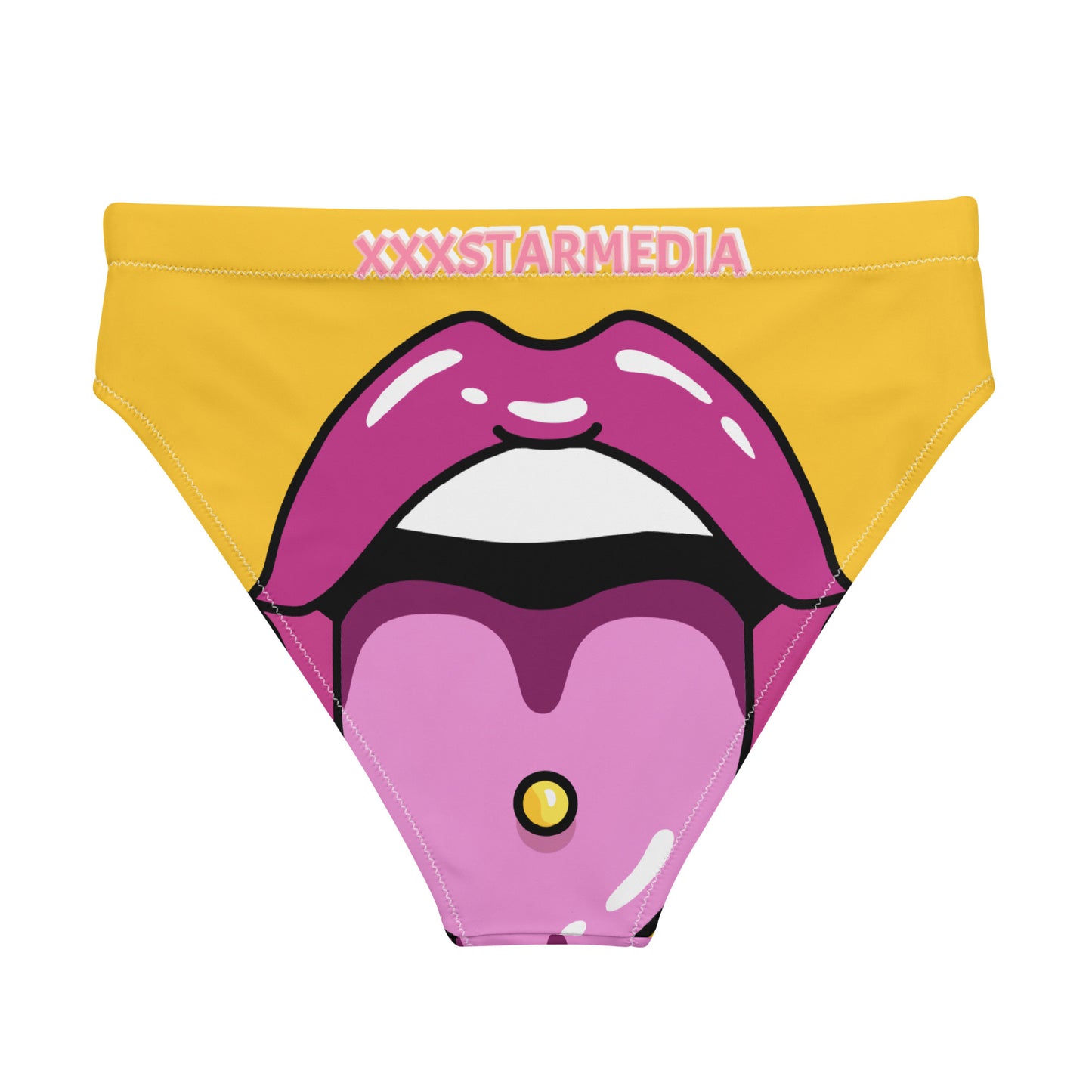 Recycled high-waisted bikini bottom