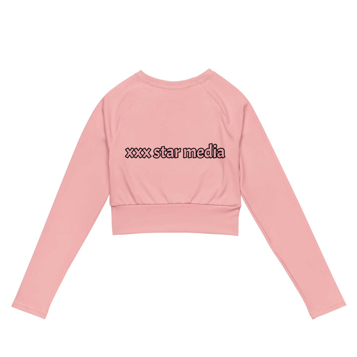 Recycled long-sleeve crop top