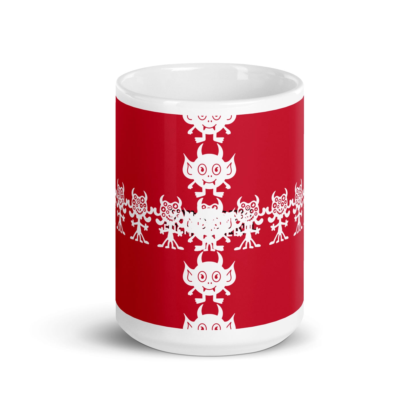 White glossy mug