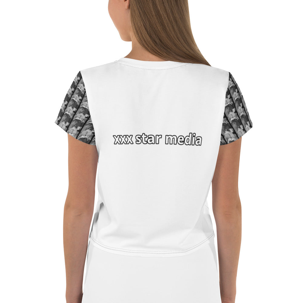 All-Over Print Crop Tee