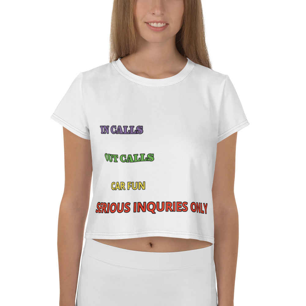 All-Over Print Crop Tee