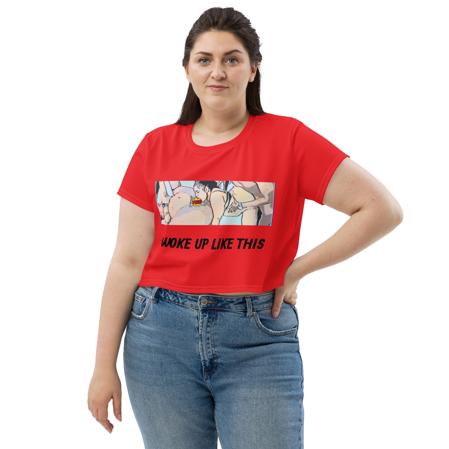 All-Over Print Crop Tee
