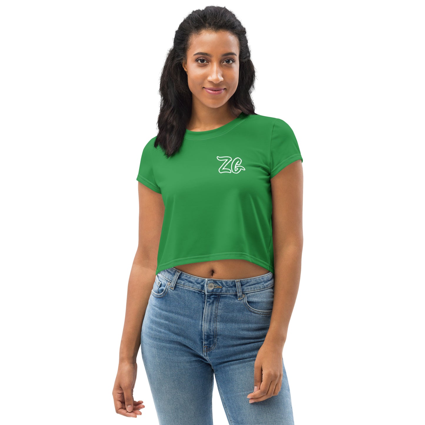 All-Over Print Crop Tee