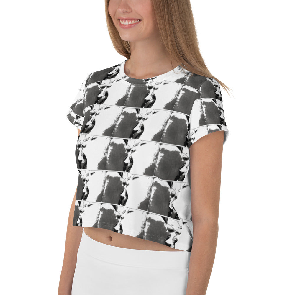 All-Over Print Crop Tee