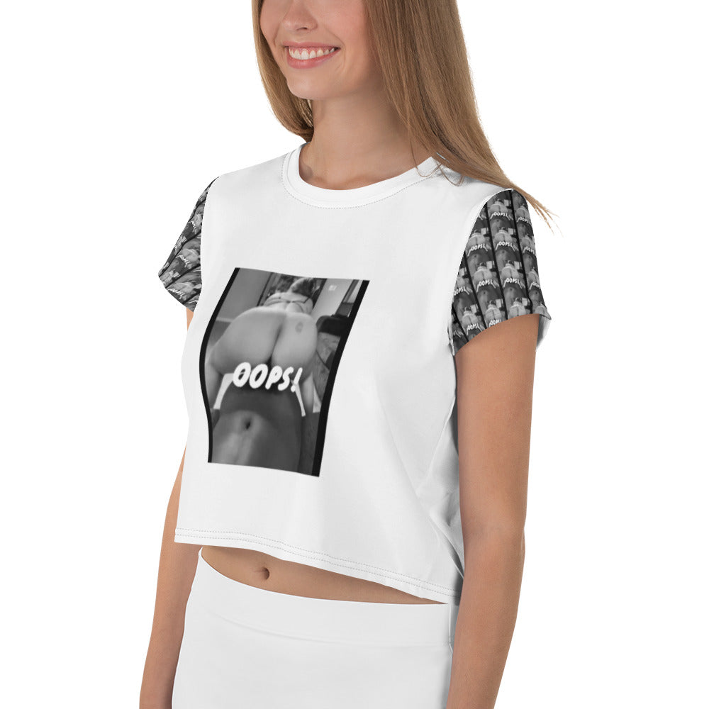 All-Over Print Crop Tee