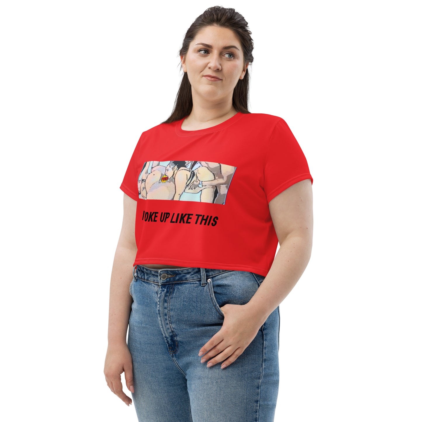 All-Over Print Crop Tee