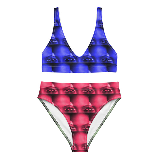 Recycled high-waisted bikini