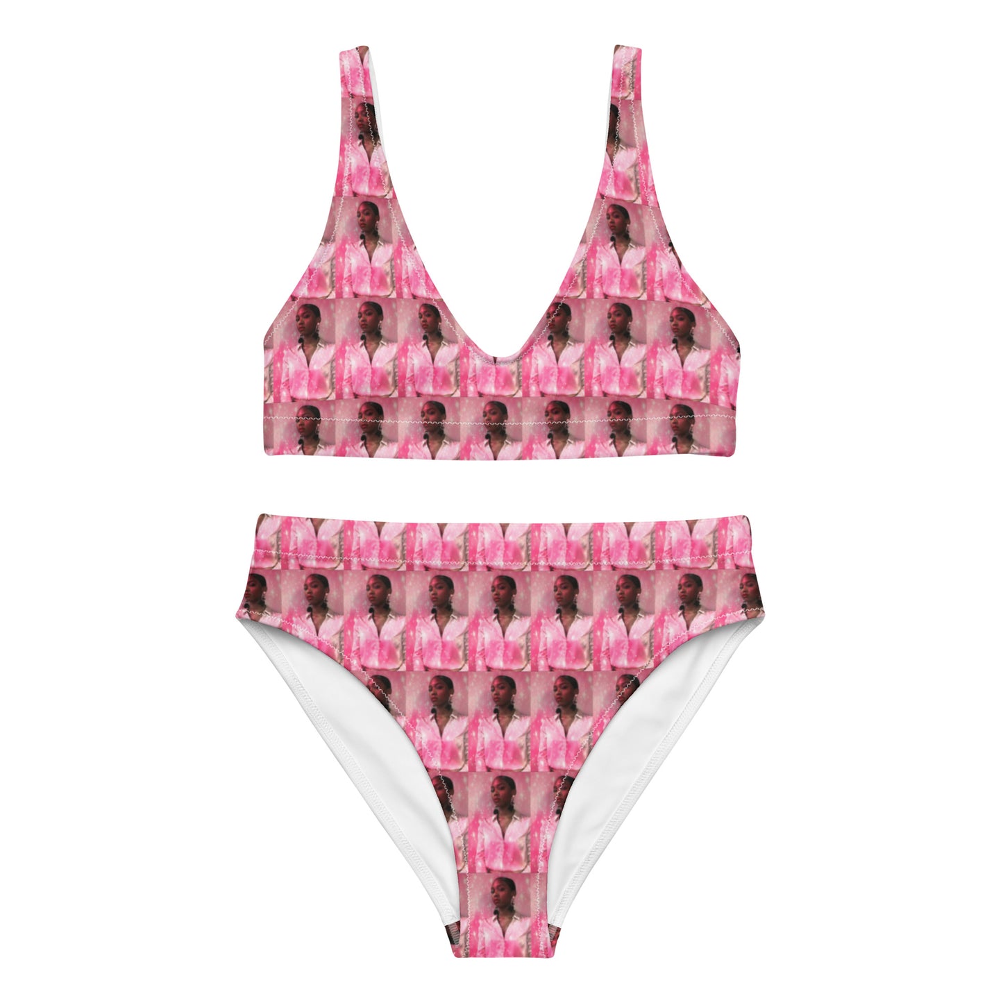 Recycled high-waisted bikini