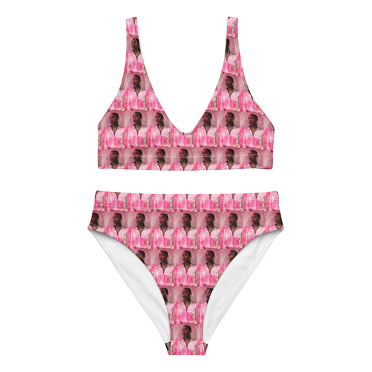 Recycled high-waisted bikini