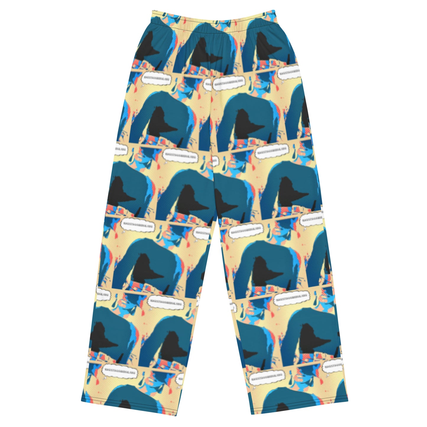 All-over print unisex wide-leg pants