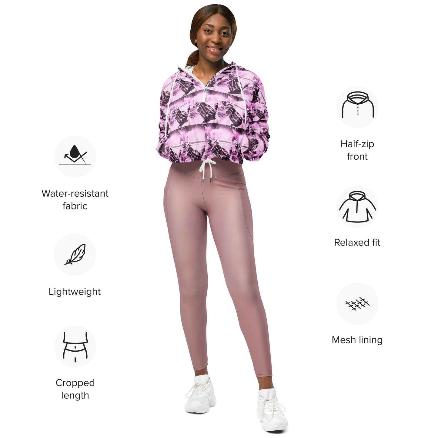 Women’s cropped windbreaker