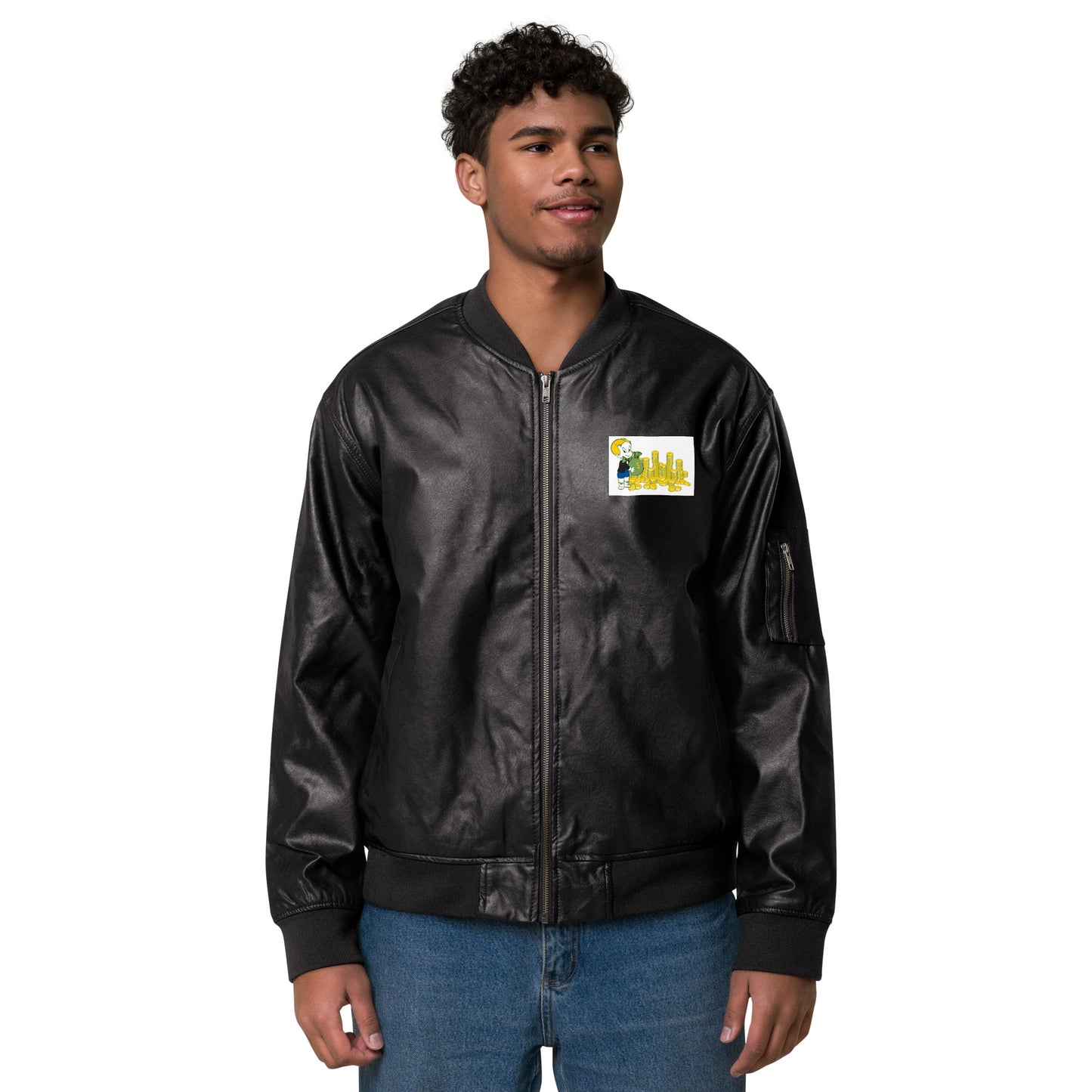 Leather Bomber Jacket