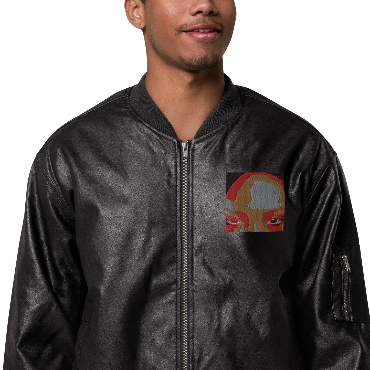 Leather Bomber Jacket