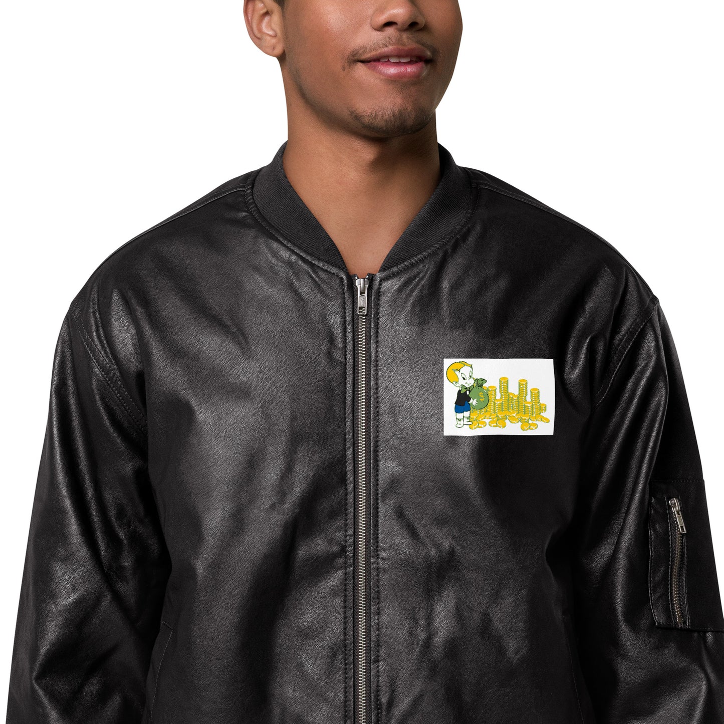 Leather Bomber Jacket