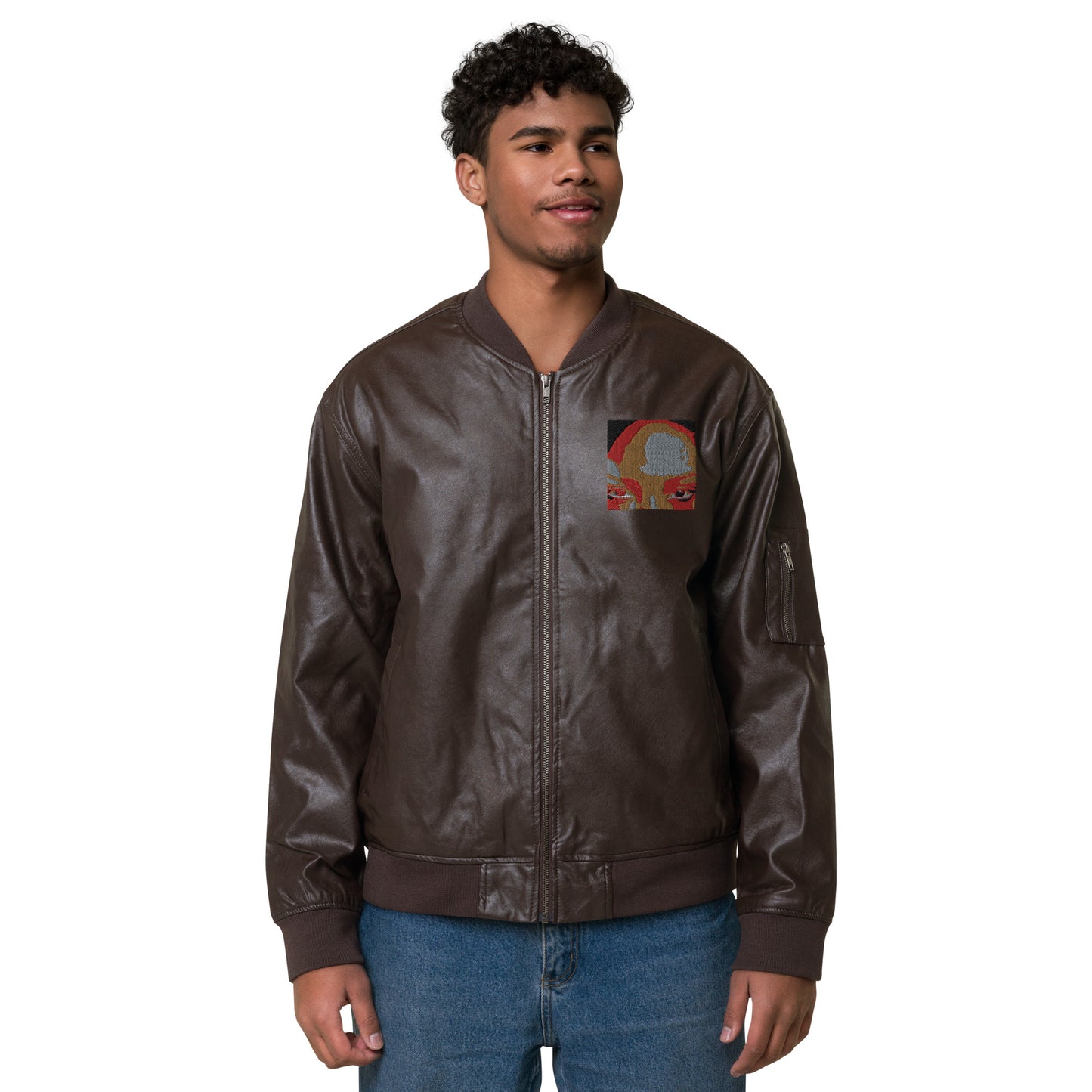 Leather Bomber Jacket