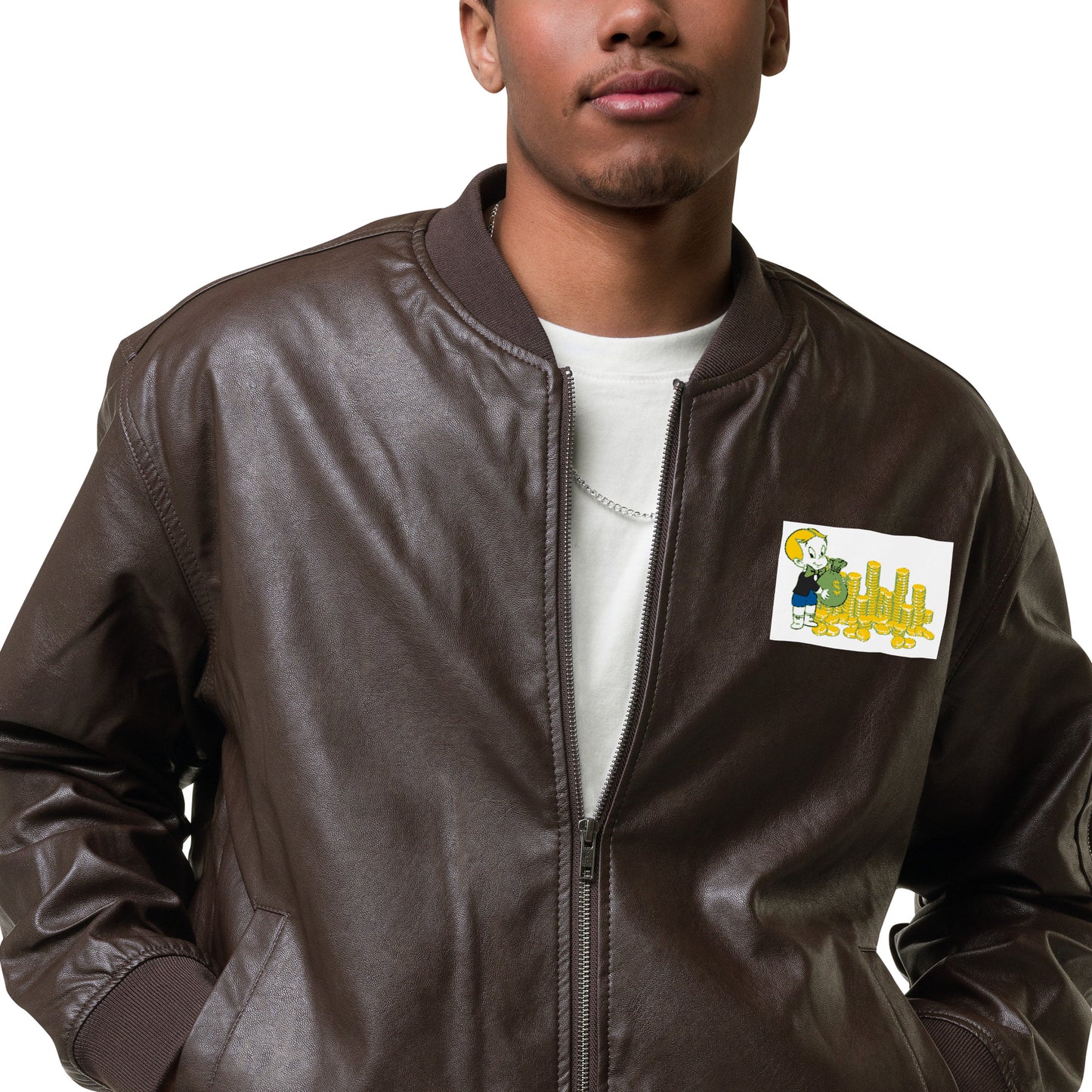 Leather Bomber Jacket