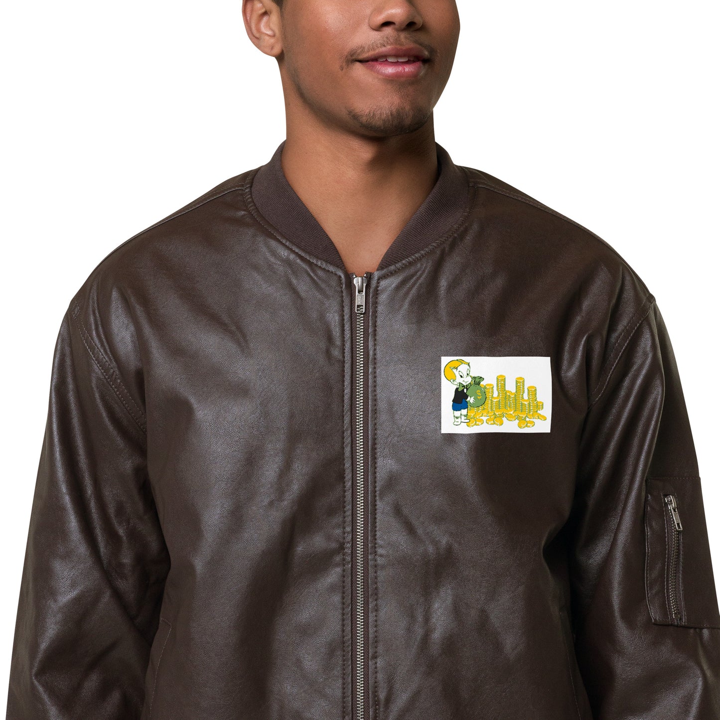 Leather Bomber Jacket