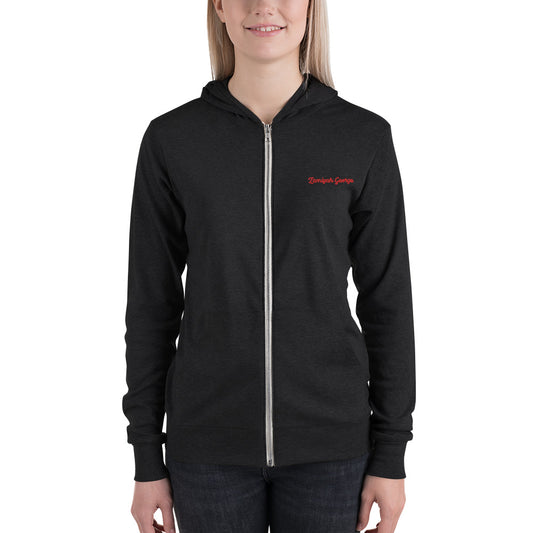 Unisex zip hoodie