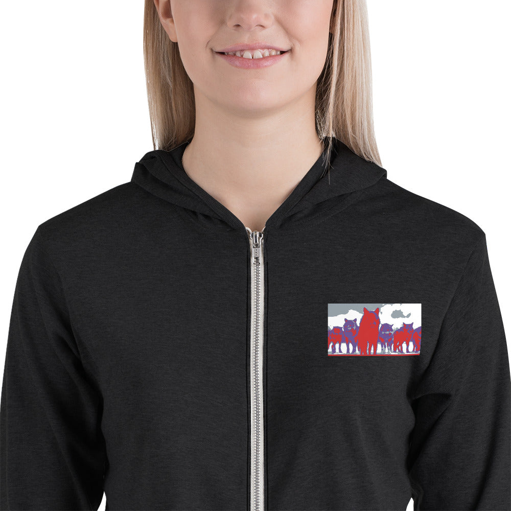 Unisex zip hoodie