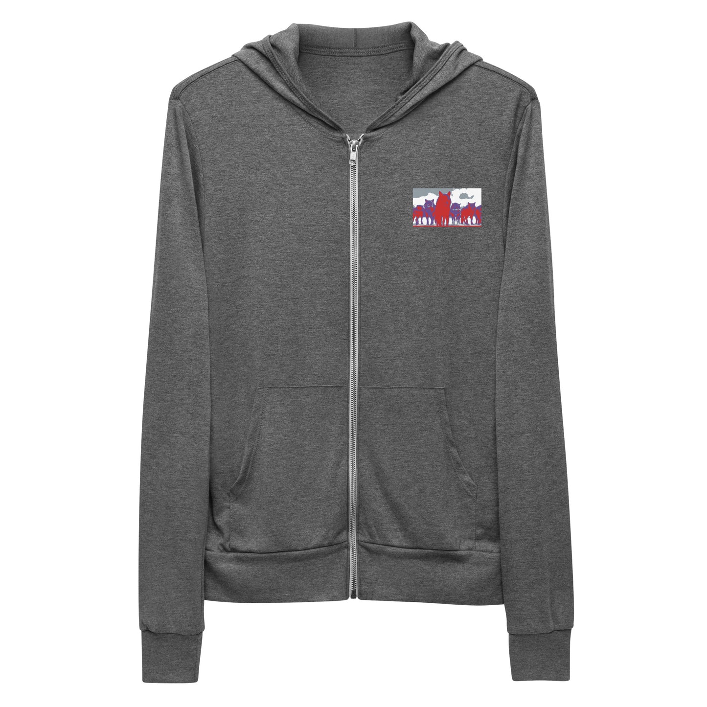 Unisex zip hoodie
