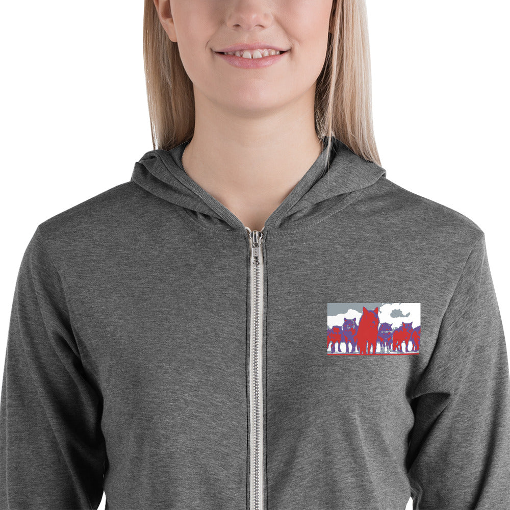 Unisex zip hoodie