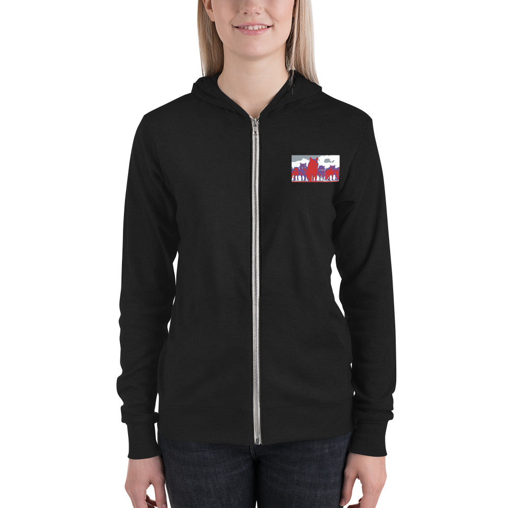 Unisex zip hoodie
