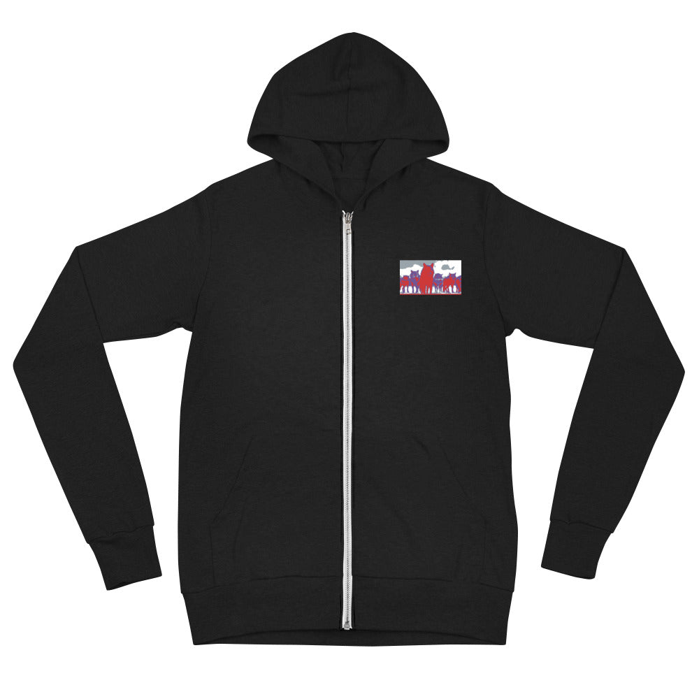 Unisex zip hoodie