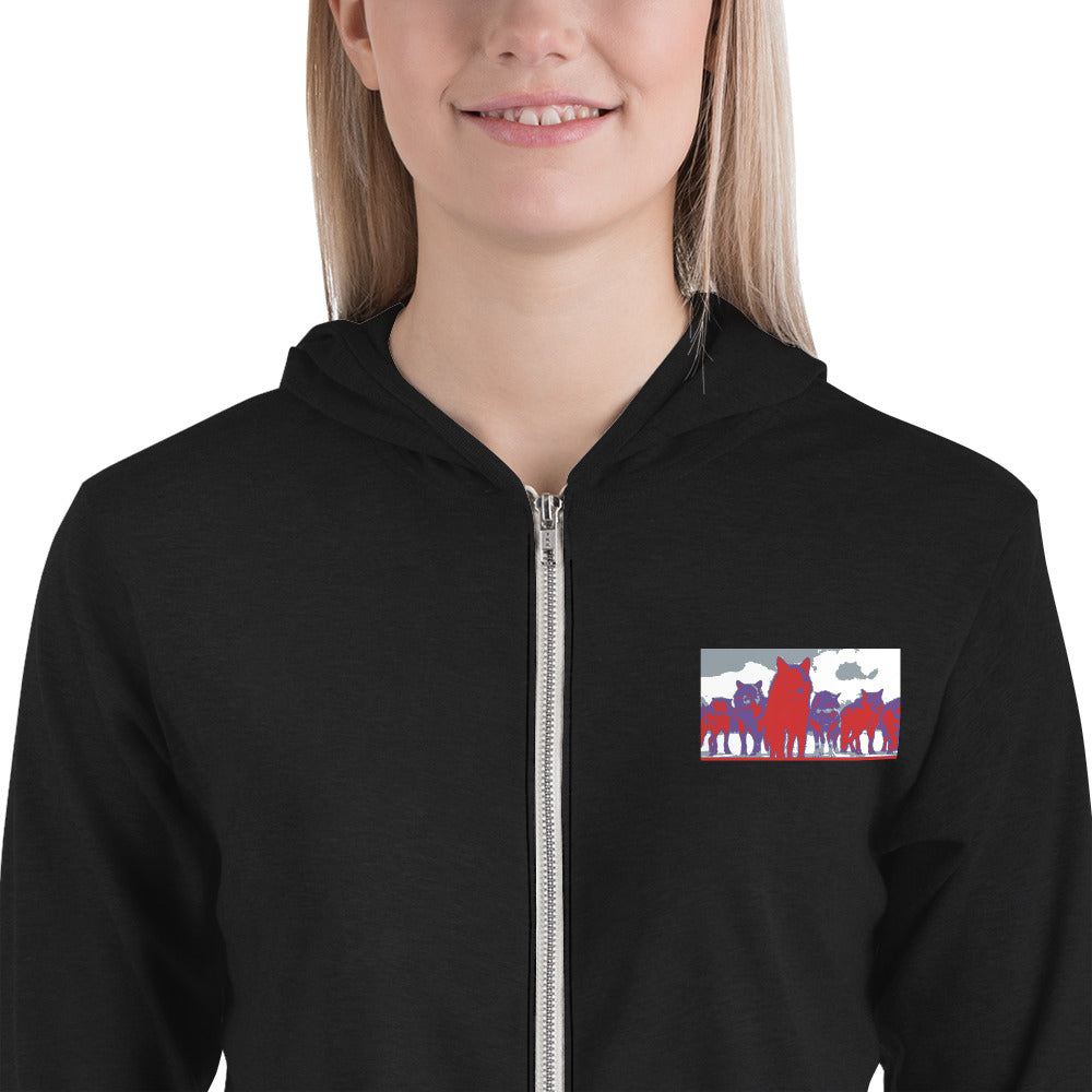 Unisex zip hoodie